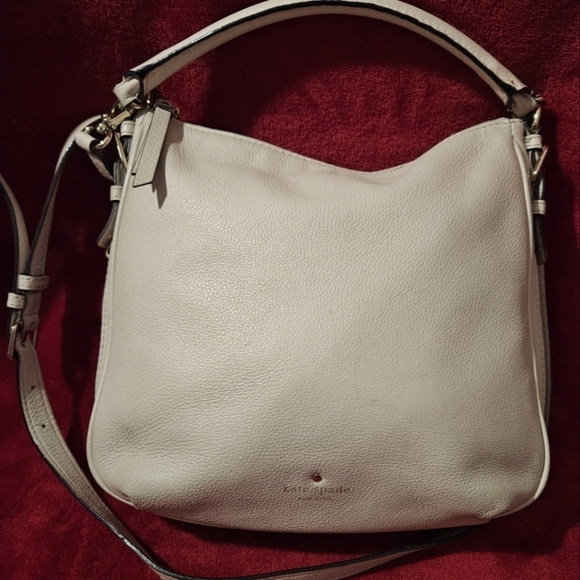 Kate Spade Handbags - Kate Spade-Cream Pebble Leather-Cobble Hill Ella Hobo